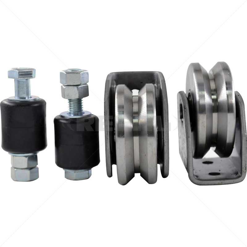 Gate Wheel Kit - 80mm - V-Profile - Image 2