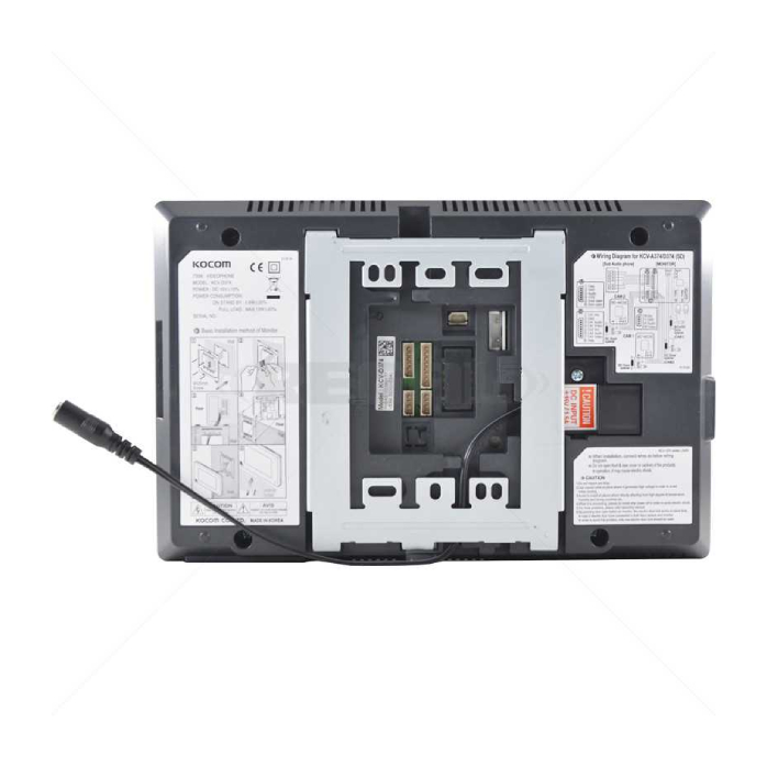 Kocom 4wire 7 Col Handsfree Monitor - White - Image 3