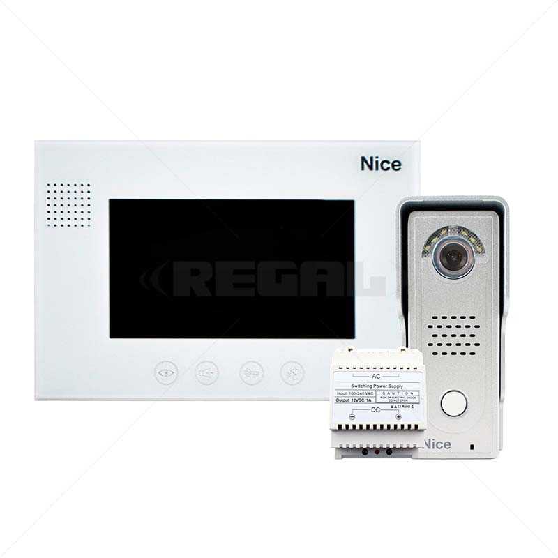 NICE 7 Colour Video Intercom Kit incl Die Cast Aluminium Gate Station - Image 2